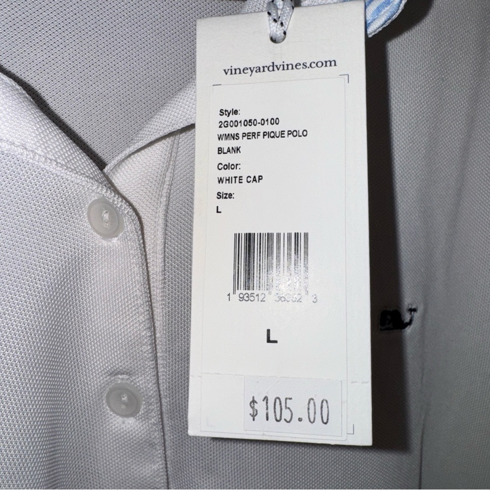 Vineyard Vines Woman’s Performance Pique Polo - Picture 7 of 11